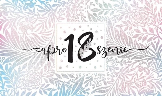 Picture of KUKARTKA Zaproszenie ZP-012 Urodziny 18 (5 szt.)