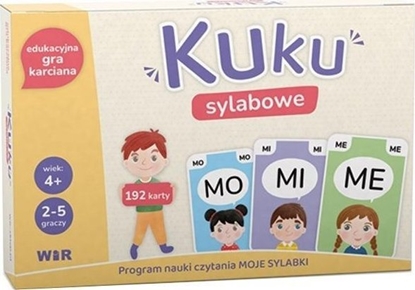 Изображение Kuku sylabowe. Edukacyjna gra karciana dla dzieci