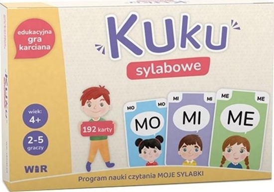 Изображение Kuku sylabowe. Edukacyjna gra karciana dla dzieci