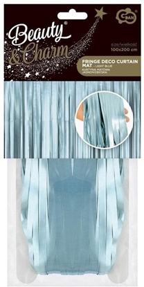 Attēls no Kurtyna B&C matowa jasnoniebieska 100x200cm EDUKAMP