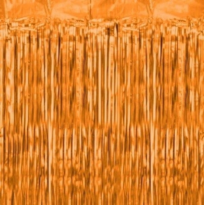 Изображение Kurtyna dekoracyjna 100x200cm pomaraczowa