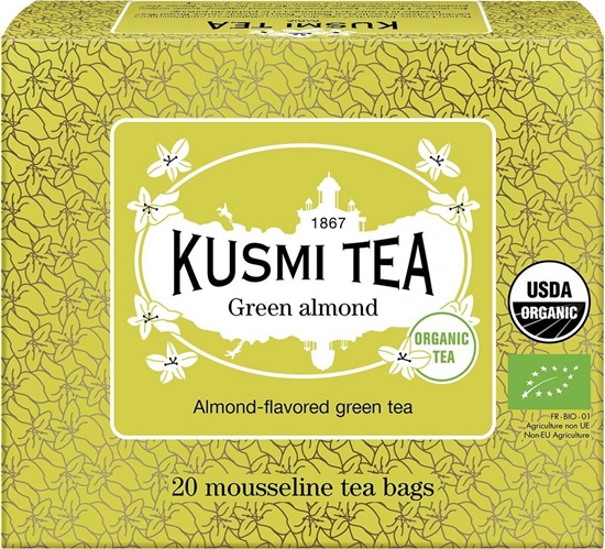 Изображение Kusmi Tea - Green Almond - Herbata 20 saszetek