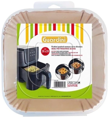 Picture of Kvadratveida papira forminas 50 gab. Air Fryer 20x20x4 7cm 8006043024432