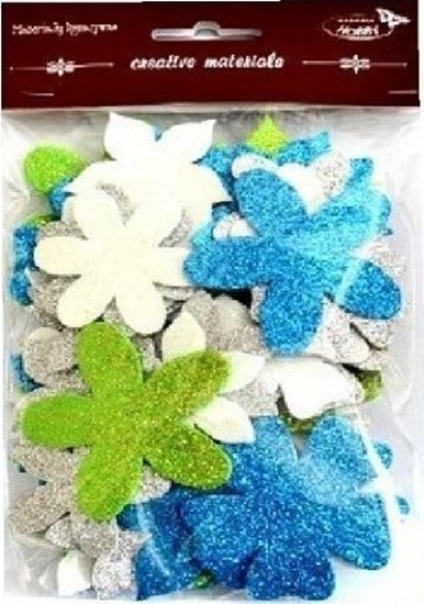 Picture of Kwiatki brokatowe 60szt