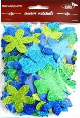 Picture of Kwiatki brokatowe 60szt