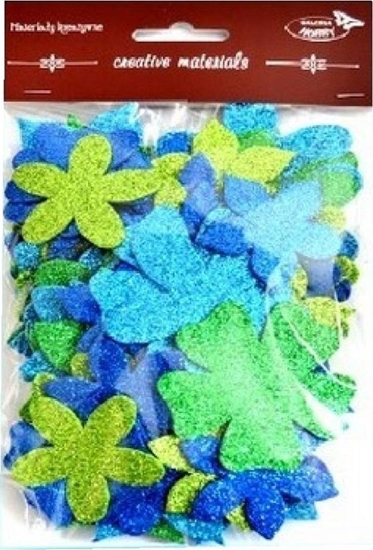 Picture of Kwiatki brokatowe 60szt