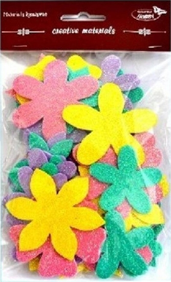 Picture of Kwiatki brokatowe 60szt