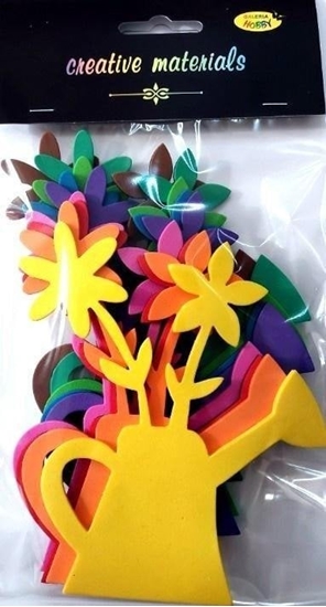 Picture of Kwiatki w konewce z pianki 9,5x12cm 9szt