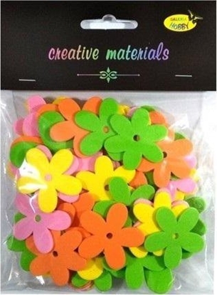 Picture of Kwiatki z pianki miks wiosenny 56szt