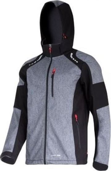 Picture of Lahti Pro Kurtka Softshell z Kapturem Szaro-czarwona M (L4092302)