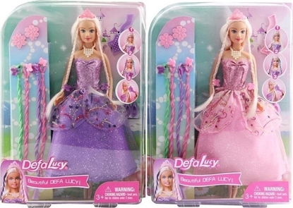 Attēls no Lalka z doczepianymi warkoczami mix