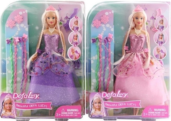 Picture of Lalka z doczepianymi warkoczami mix