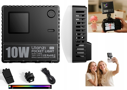 Picture of Lampa Led 10w Video 1800k-9000k Light Do Aparatu Telefonu / Ulanzi C10rgb Rgb