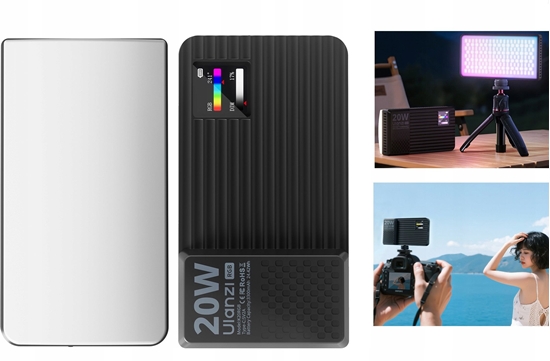 Picture of Lampa Led 20w Rgb Video 1800-9000k Do Telefonu Aparatu Kamery / Ulanzi K20rgb