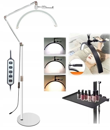 Attēls no Lampa Led Kosmetyczna Bezcieniowa Wysoka Moon Do Makijau Paznokci Rzs 24w / Gx490 / Biay