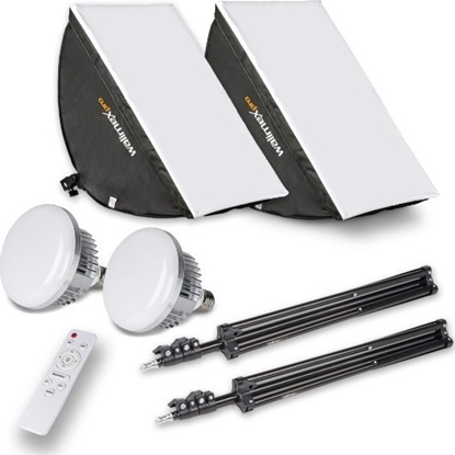Изображение Lampa studyjna Walimex walimex pro LED 60W Softbox 40x60cm Bi color Kit 2