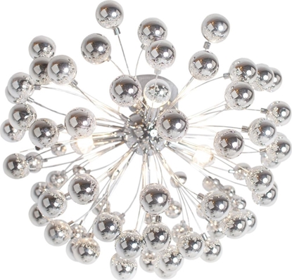 Изображение Lampa sufitowa By Rydens Sufitowa lampa szklana Carrol chromowane bbelki do sypialni