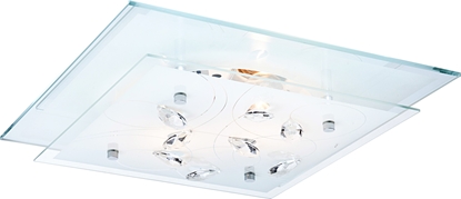 Picture of Lampa sufitowa Globo Plafon oprawa lampa sufitowa Globo Jasmina 2x40W E27 biay, srebrny 40408-2