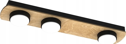 Picture of Lampa sufitowa Luminex Luminex Kido 1866 plafon lampa sufitowa 3x8W GX53 czarny/drewniany