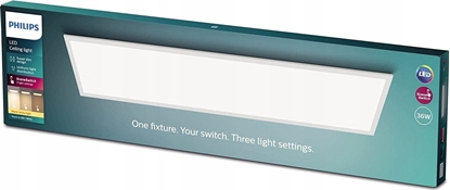 Attēls no Lampa sufitowa Signify Philips Touch Deckenleuchte rechteckig 36W 2700K weiß