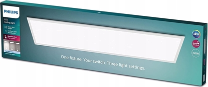 Attēls no Lampa sufitowa Signify Philips Touch Deckenleuchte rechteckig 36W 4000K weiß