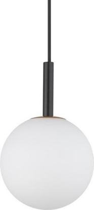 Изображение Lampa wiszca Sigma Czarna lampa wiszca Gama mleczna kula do jadalni nad stó