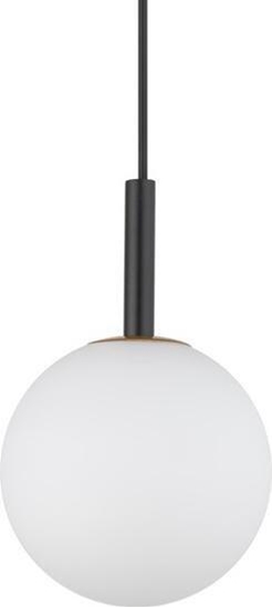 Изображение Lampa wiszca Sigma Czarna lampa wiszca Gama mleczna kula do jadalni nad stó