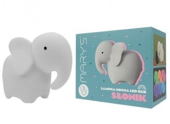 Picture of Lampka nocna LED RGB so biay z pilotem