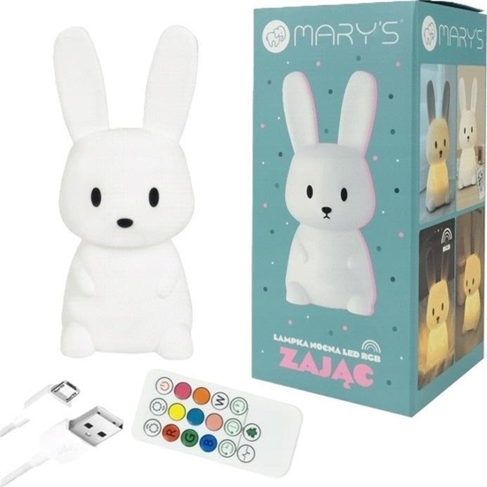 Picture of Lampka nocna LED Zajc biay may