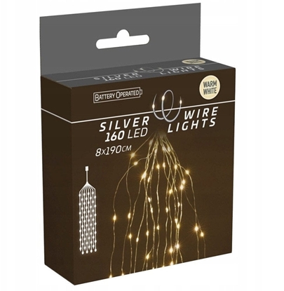 Attēls no Lampki choinkowe druciki 160 LED, 190 cm
