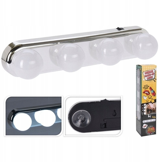 Picture of Lampki na lustro 4 LED na przyssawki 30,5 cm