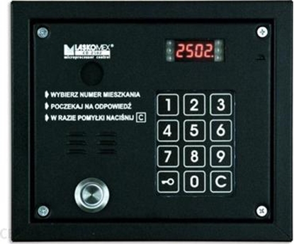 Picture of Laskomex Laskomex CP-2503TP czarna Panel audio z czytnikiem kluczy "Dallas"