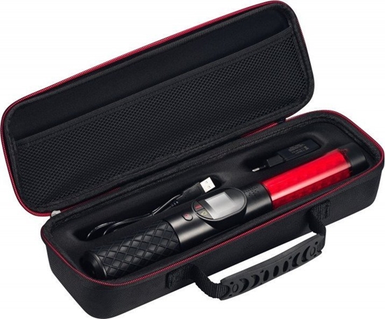 Изображение Latarka Alcovisor Alkomat bezustnikowy Alcovisor V9 z funkcj pomiaru temperatury, mini latarka