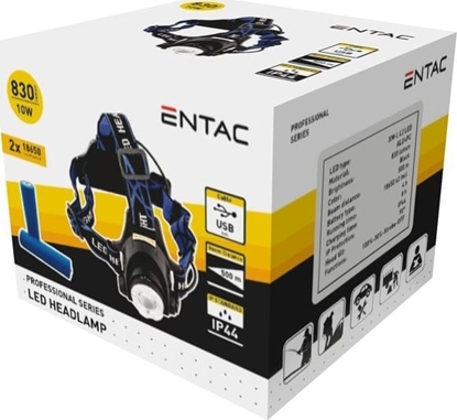 Picture of Latarka ENTAC Pakraunamas ibintas ant galvos ENTAC 10W USB 830lm