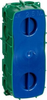 Изображение Lauritz Knudsen LAURITZ KNUDSEN Opus® 66 indmuringsdåse 2,5 modul, grøn.