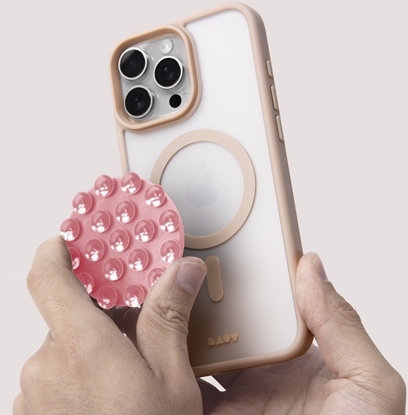 Изображение LAUT MAGADD Sticker Light Pink MagSafe comp. suction mount