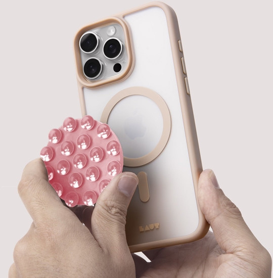 Изображение LAUT MAGADD Sticker Light Pink MagSafe comp. suction mount