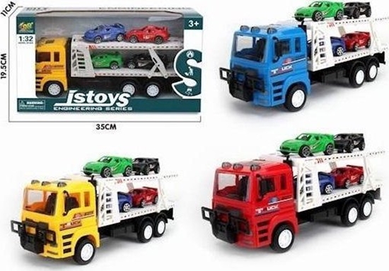 Изображение Laweta z zestawem aut 1:32 MIX