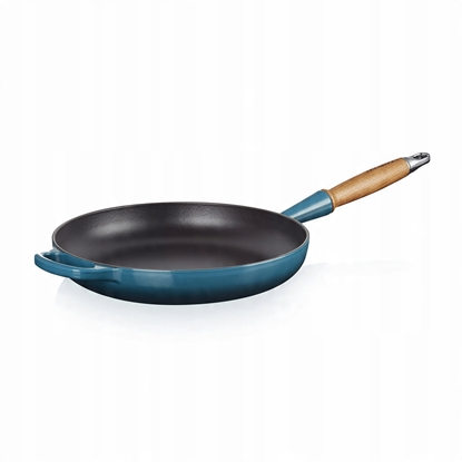 Picture of Le Creuset Cuguna panna ar koka rokturi O28cm zila 0024147324386