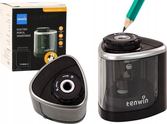 Picture of Lean Elektryczna Strugaczka Czarna Temperówka Do Kredek I Oówków 6-8 mm