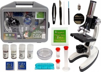 Изображение Lean Sport Import LEANToys Mikroskop Dziecicy w Walizce 28 Elementów 300x 600x 1200x