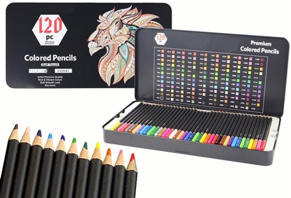 Picture of Lean Zestaw Kredek Premium 120szt. Róne Odcienie Lista Kolorów