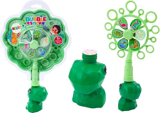 Picture of LeanToys Baki Mydlane Wiatraczek Dinozaur Tacka Zielony