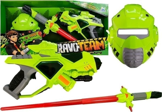 Изображение LeanToys Bro Kosmiczna Miecz Maska wiato Zielona