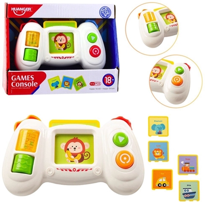 Picture of LeanToys Konsola Pad Interaktywny Edukacyjny Z Kartami wiata Dwiki