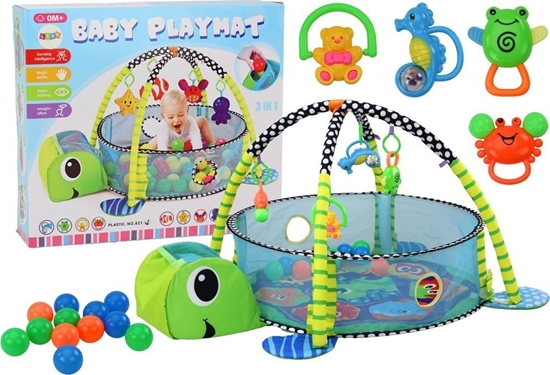 Изображение LeanToys Mata Leanka Dla Niemowlaka Basenik Kulki 3w1 ów
