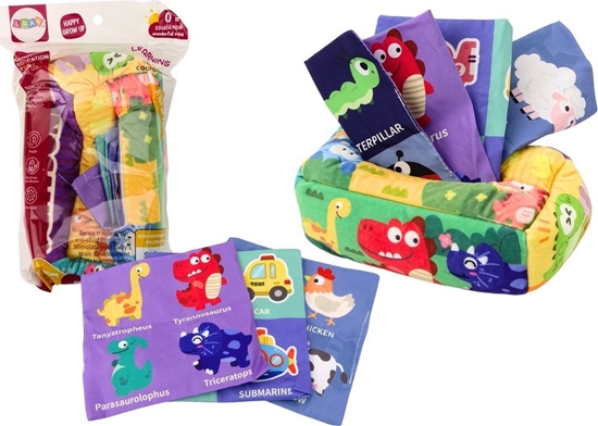 Picture of LeanToys Mikkie Pudeko Na Chusteczki 6 Tkanin 3 Szeleszczce Chusteczki Kolorowe
