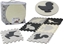 Изображение LeanToys Mikkie Puzzle Mata Kontrastowa Edukacyjna Pianka EVA Szare 28 ele.