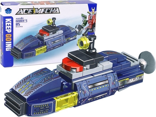 Picture of LeanToys ód Podwodna Klocki 115 Elementów Konstrukcja Naklejki