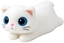 Picture of LeanToys Pluszowa Maskotka Przytulanka Kot Due Oczy Biay 45cm